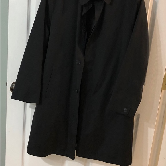 Turnbury Black Trench/Rain Coat Sz 42R - Picture 3 of 8